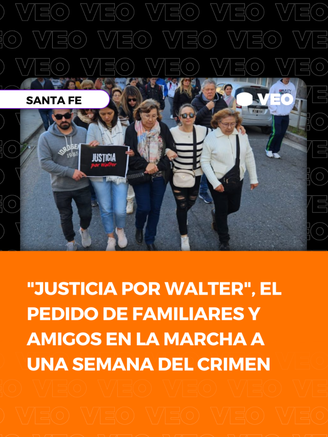❗"JUSTICIA POR WALTER": EL PEDIDO DE FAMILIARES Y AMIGOS EN LA MARCHA